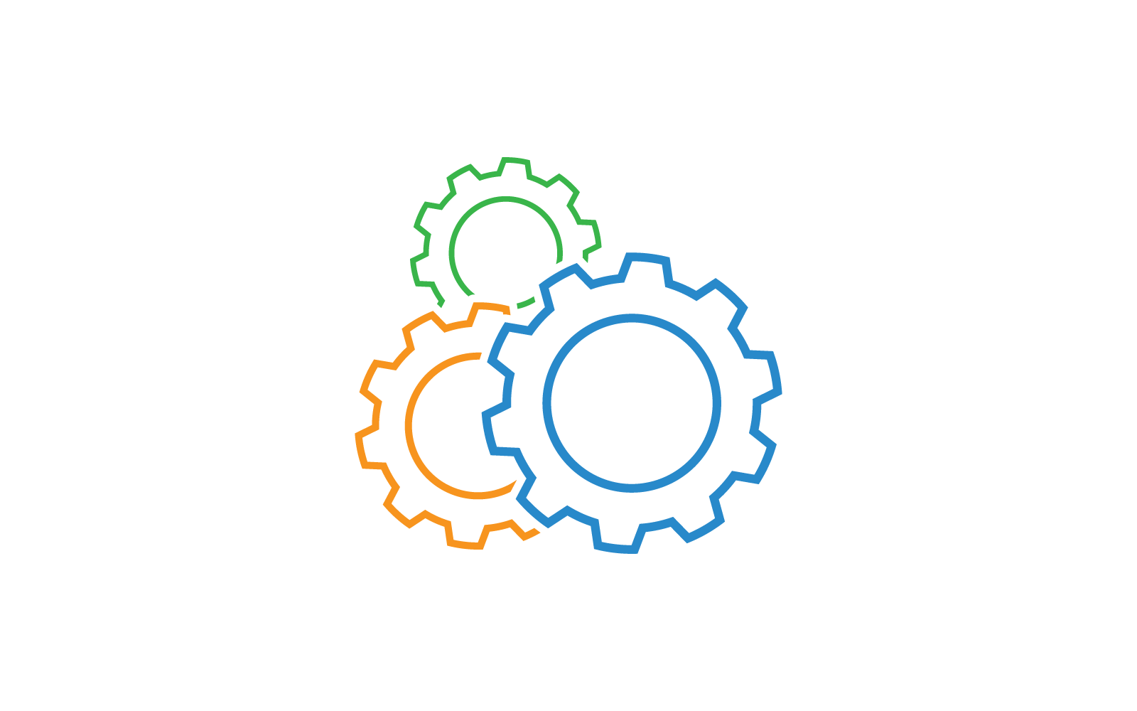 Gear technology logo icon vector illustration
