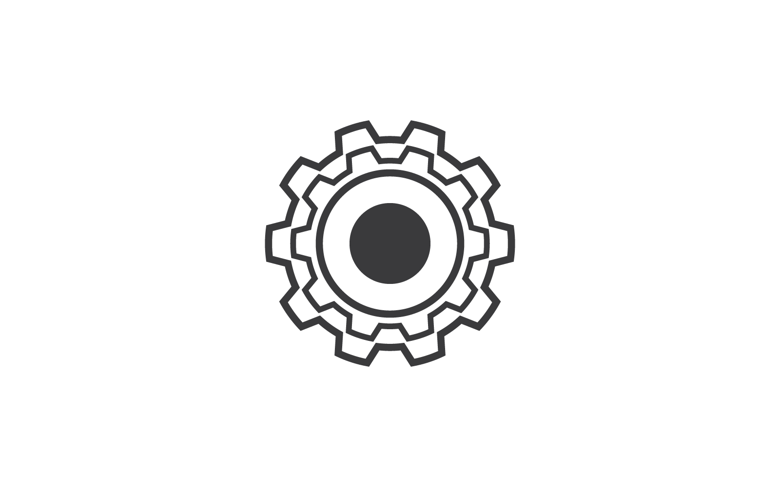 Gear technology logo vector illustration design template