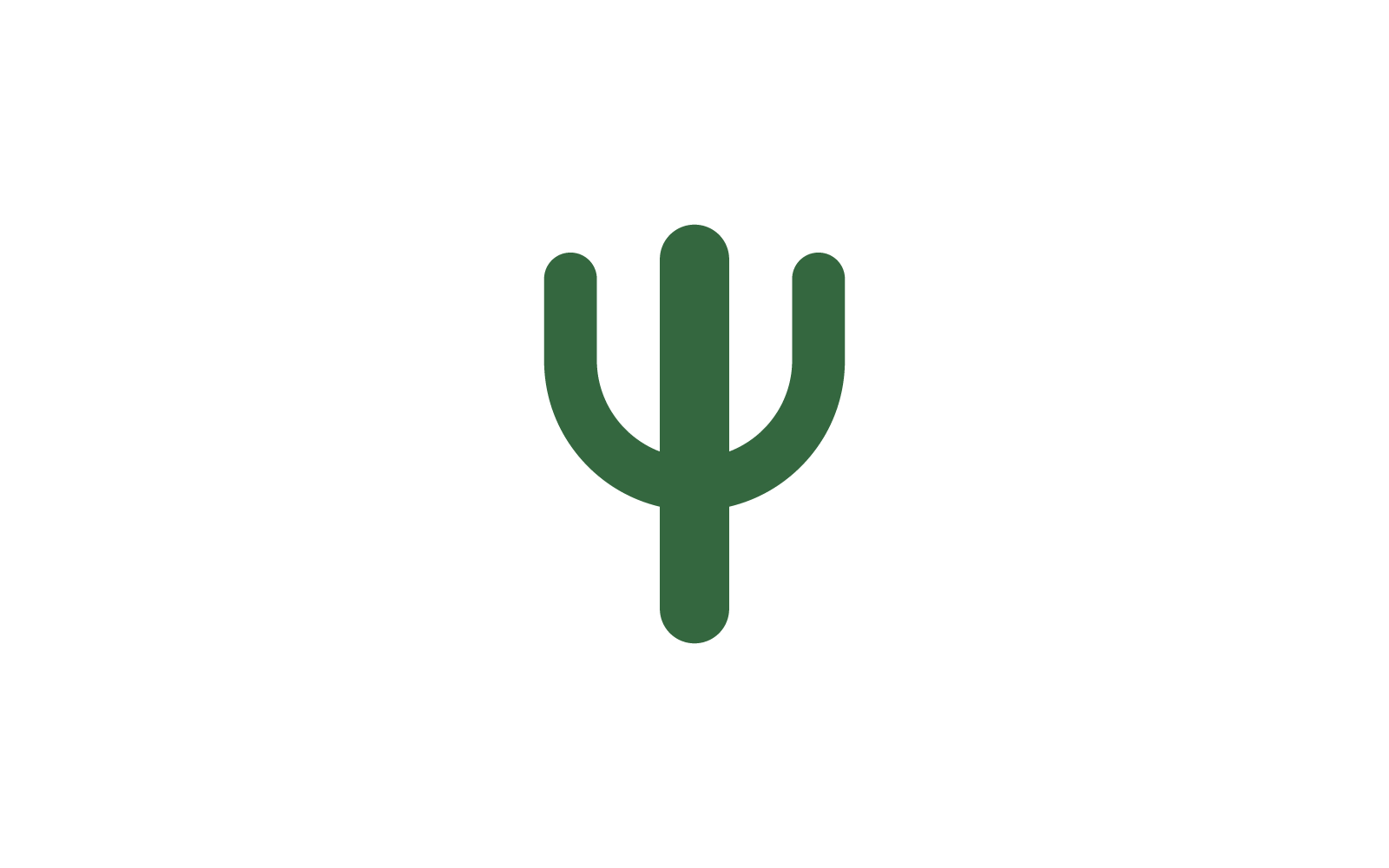 Ilustración de vector de plantilla de icono de diseño de logotipo de cactus