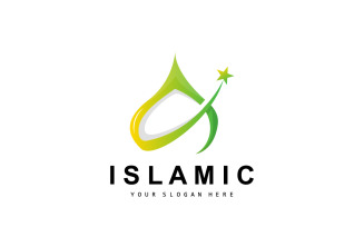 Mosque logo ramadan design template vectorV11