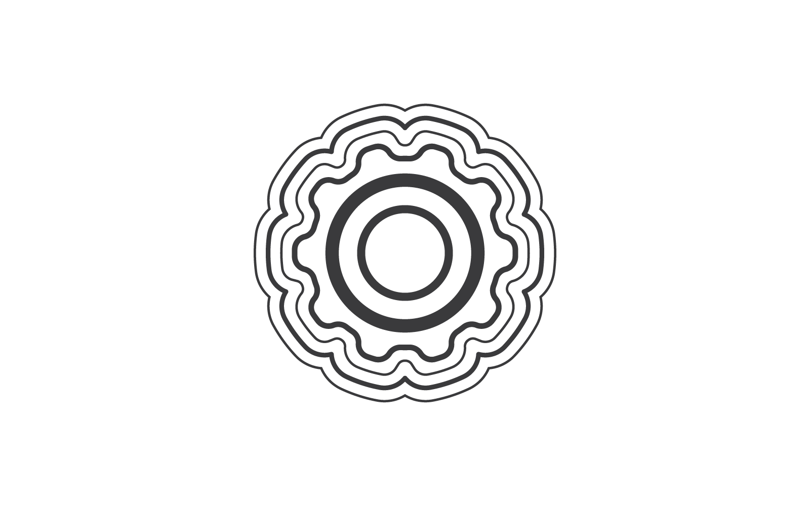 Muslim ornament line icon vector flat design Logo Template