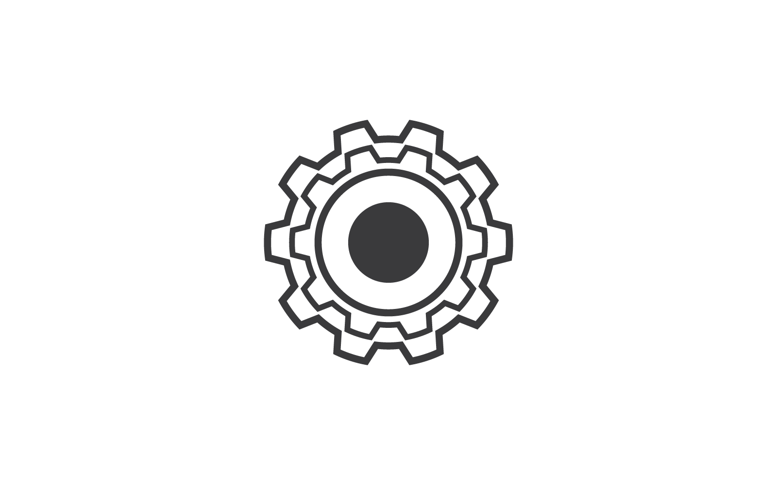 Plantilla de diseño de ilustración de vector de logotipo de tecnología de engranajes
