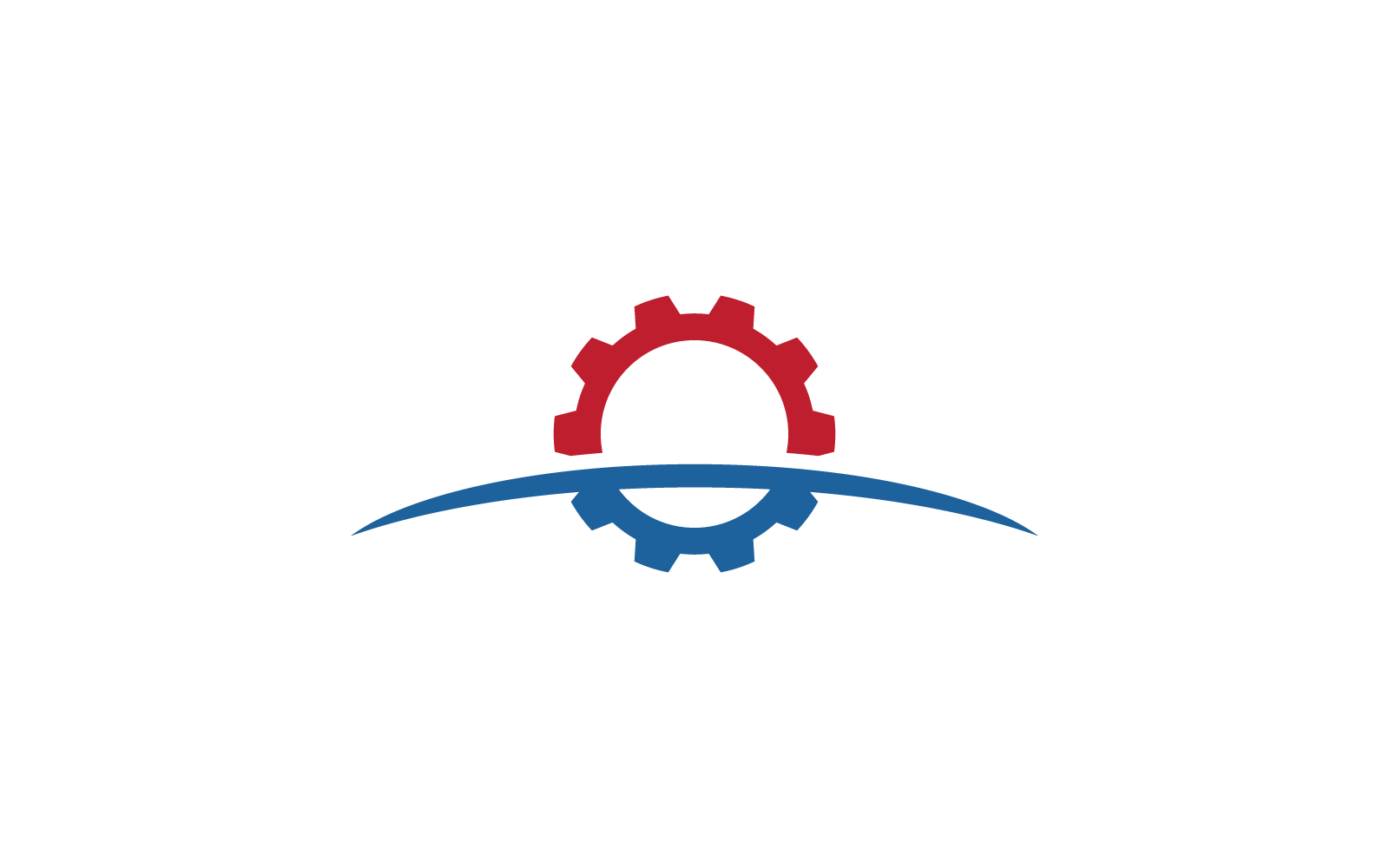 Plantilla de ilustración de logotipo de diseño de tecnología de engranajes