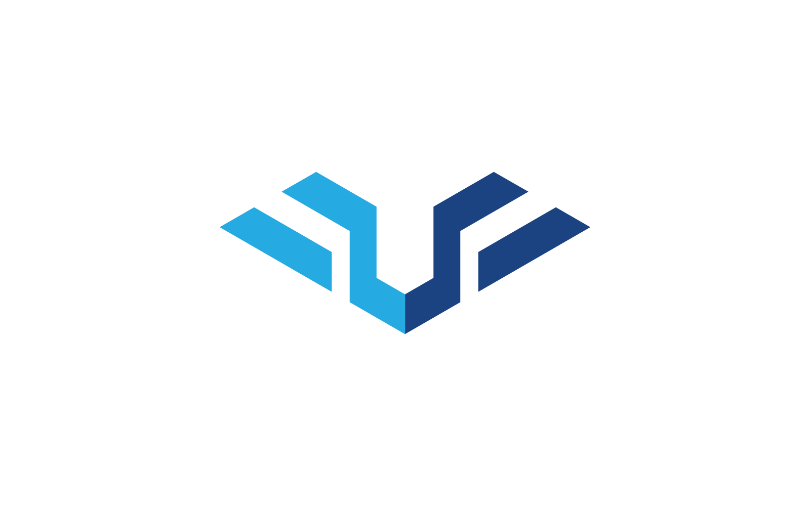 U początkowy projekt wektora logo ilustracji skrzydła