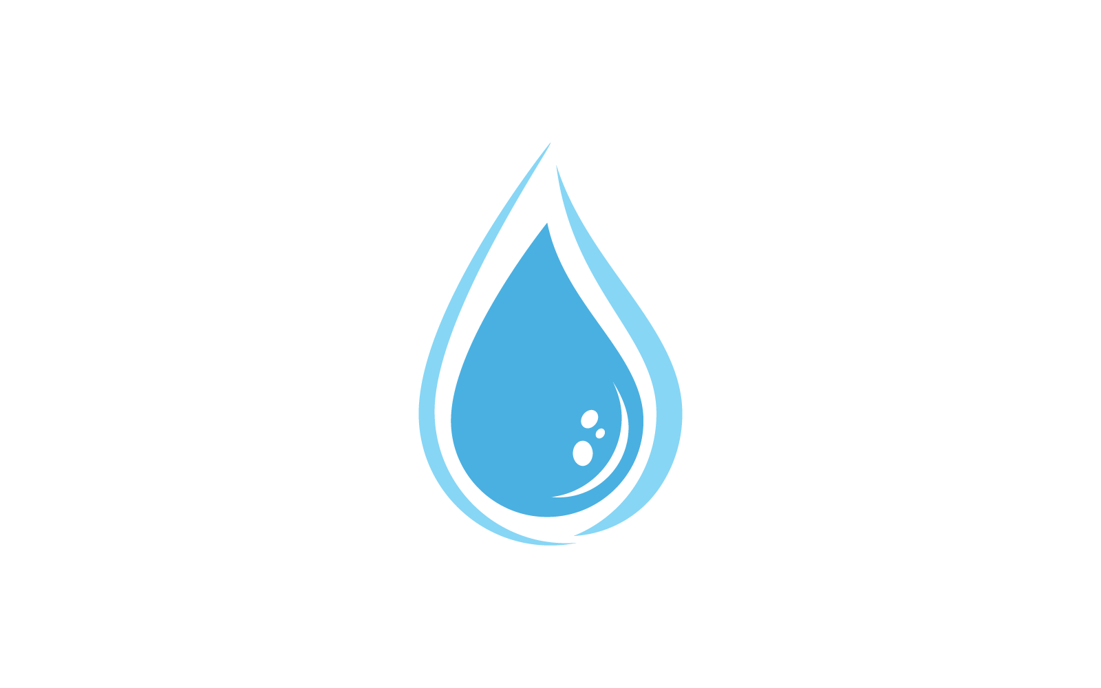 Water drop illustration Logo vector template