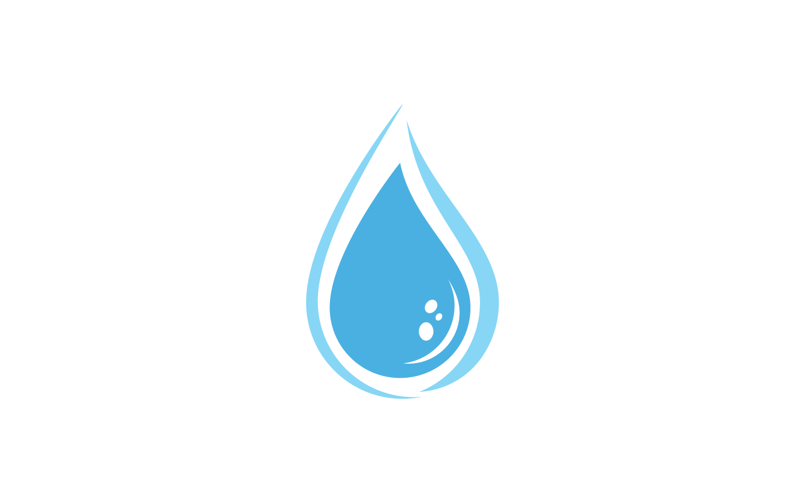 Waterdruppel illustratie Logo vector sjabloon