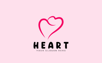 Heart Logo Love Design Valentine's DayV13