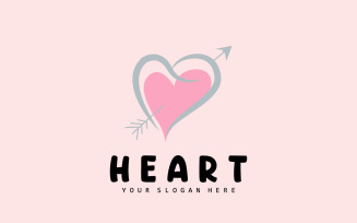 Heart Logo Love Design Valentine's DayV6