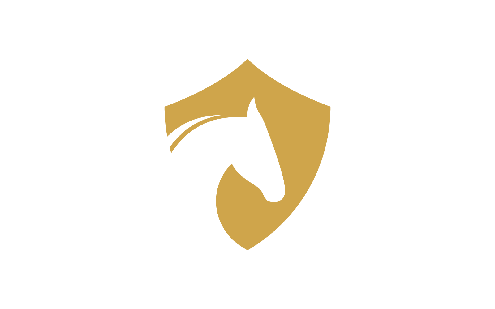 Horse logo vector flat design icon template