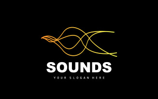 Sound Wave Logo Equalizer Design Music V5