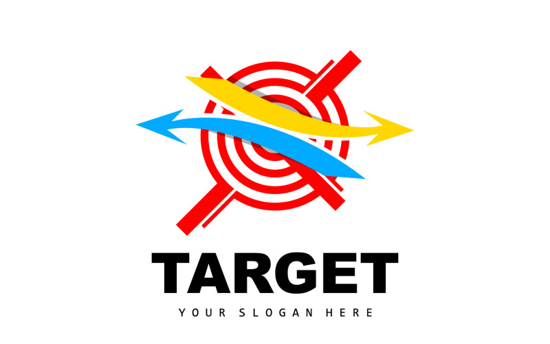 Target Logo Arrow Shooting DesignV11 Logo Template
