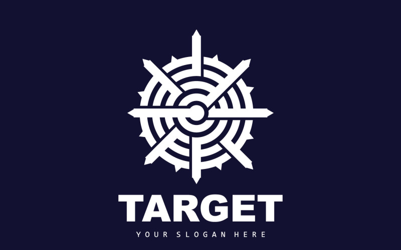 Target Logo Arrow Shooting DesignV2 Logo Template