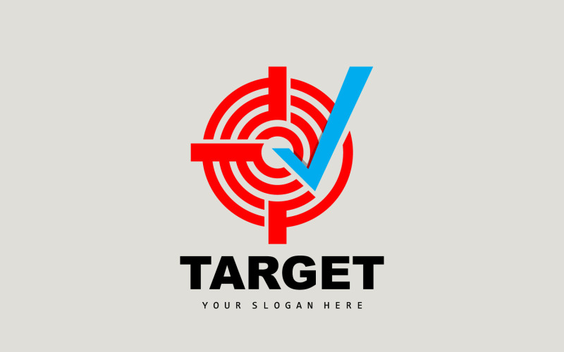 Target Logo Arrow Shooting DesignV3 Logo Template