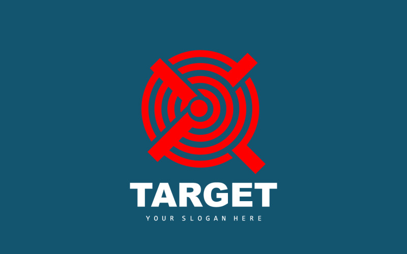 Target Logo Arrow Shooting DesignV5 Logo Template