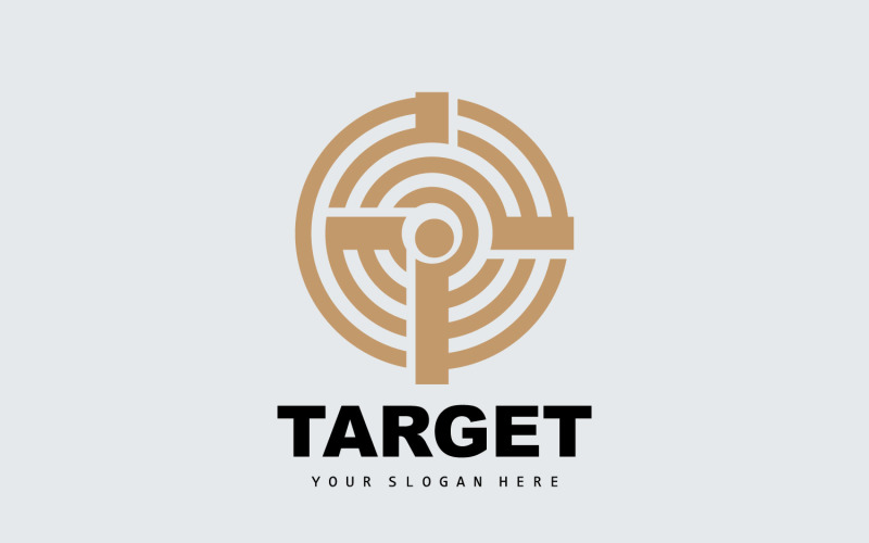 Target Logo Arrow Shooting DesignV6 Logo Template
