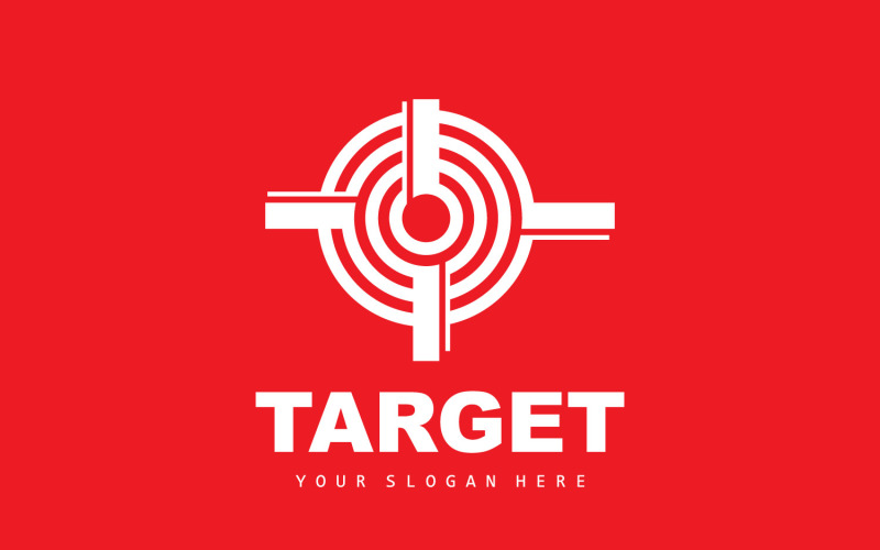 Target Logo Arrow Shooting DesignV8 Logo Template