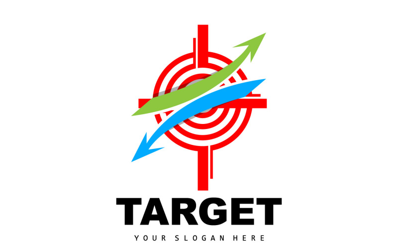 Target Logo Arrow Shooting DesignV9 Logo Template