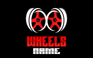 Vehicle Wheel Service Logo Automotive DesignV10