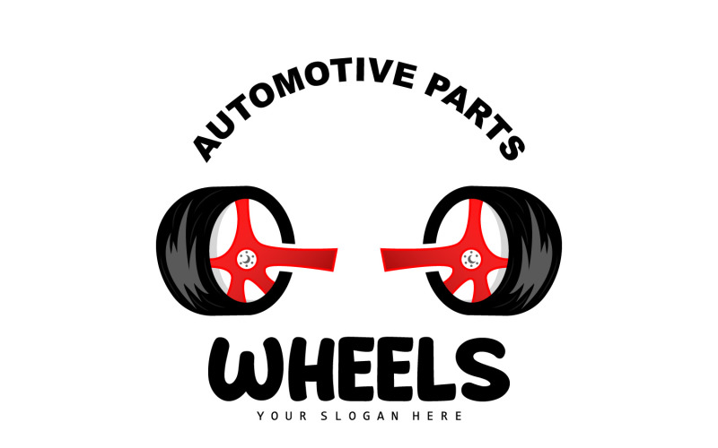 Vehicle Wheel Service Logo Automotive DesignV6 Logo Template