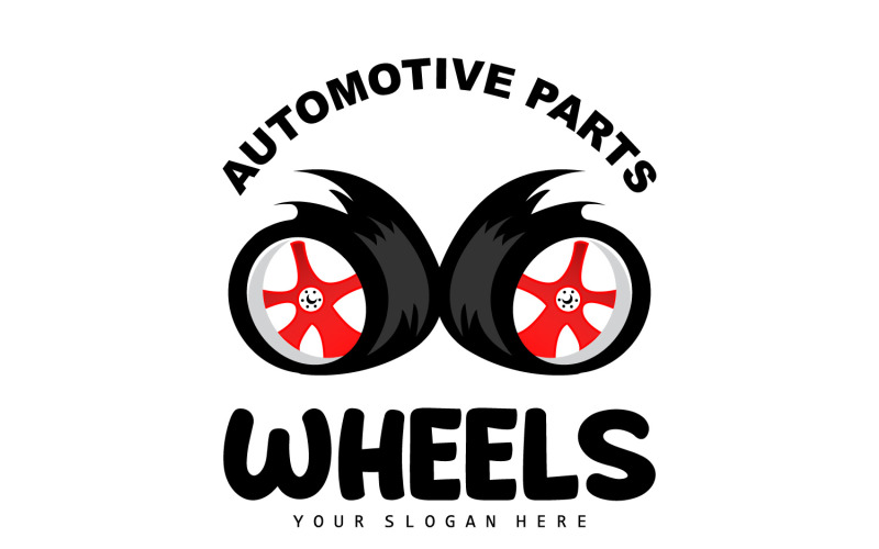 Vehicle Wheel Service Logo Automotive DesignV9 Logo Template