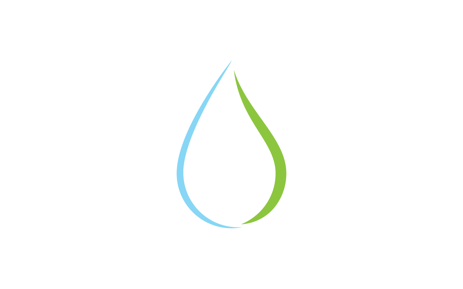 Water drop icon Logo template vector design