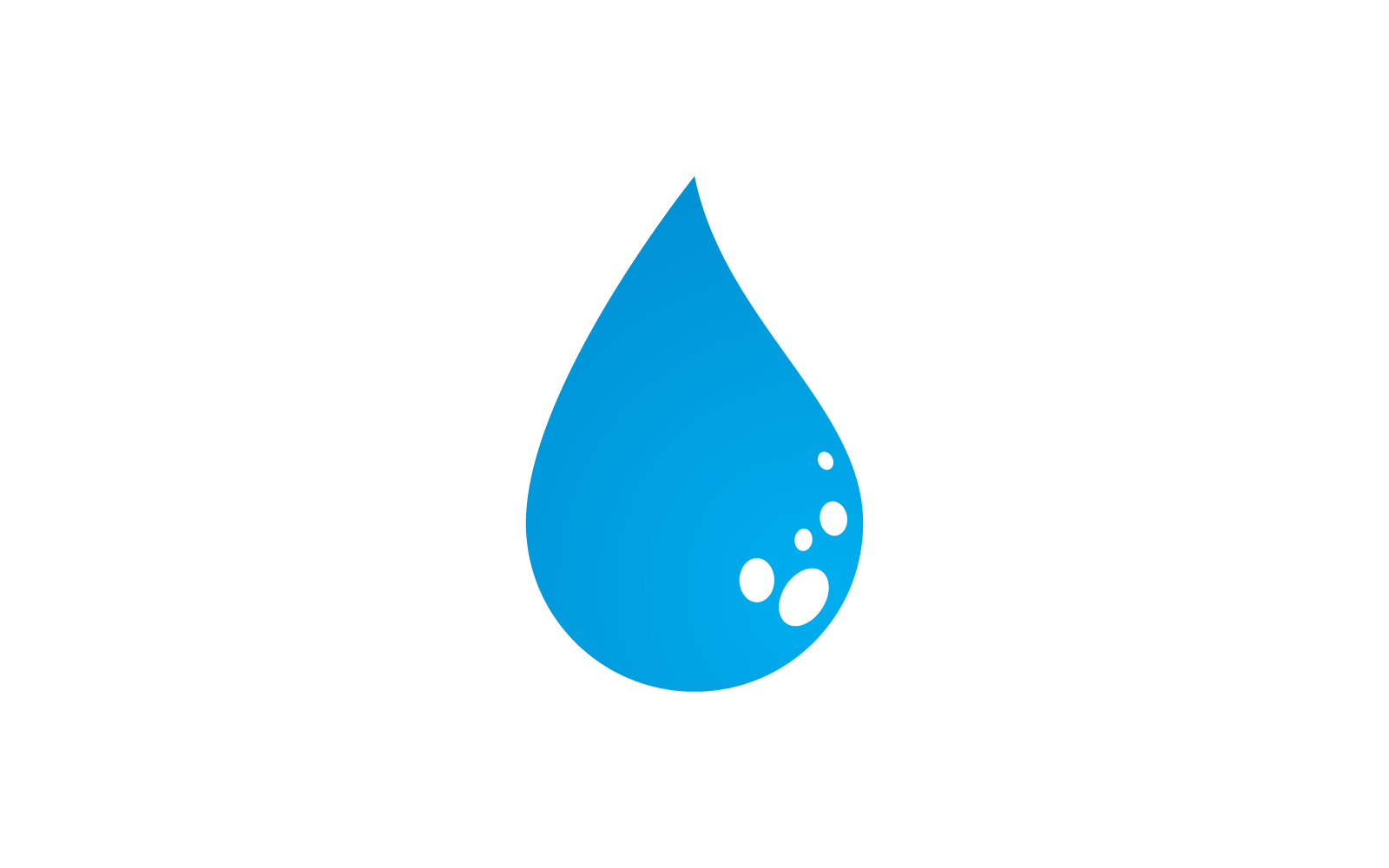 Waterdruppel logo vector pictogrammalplaatje