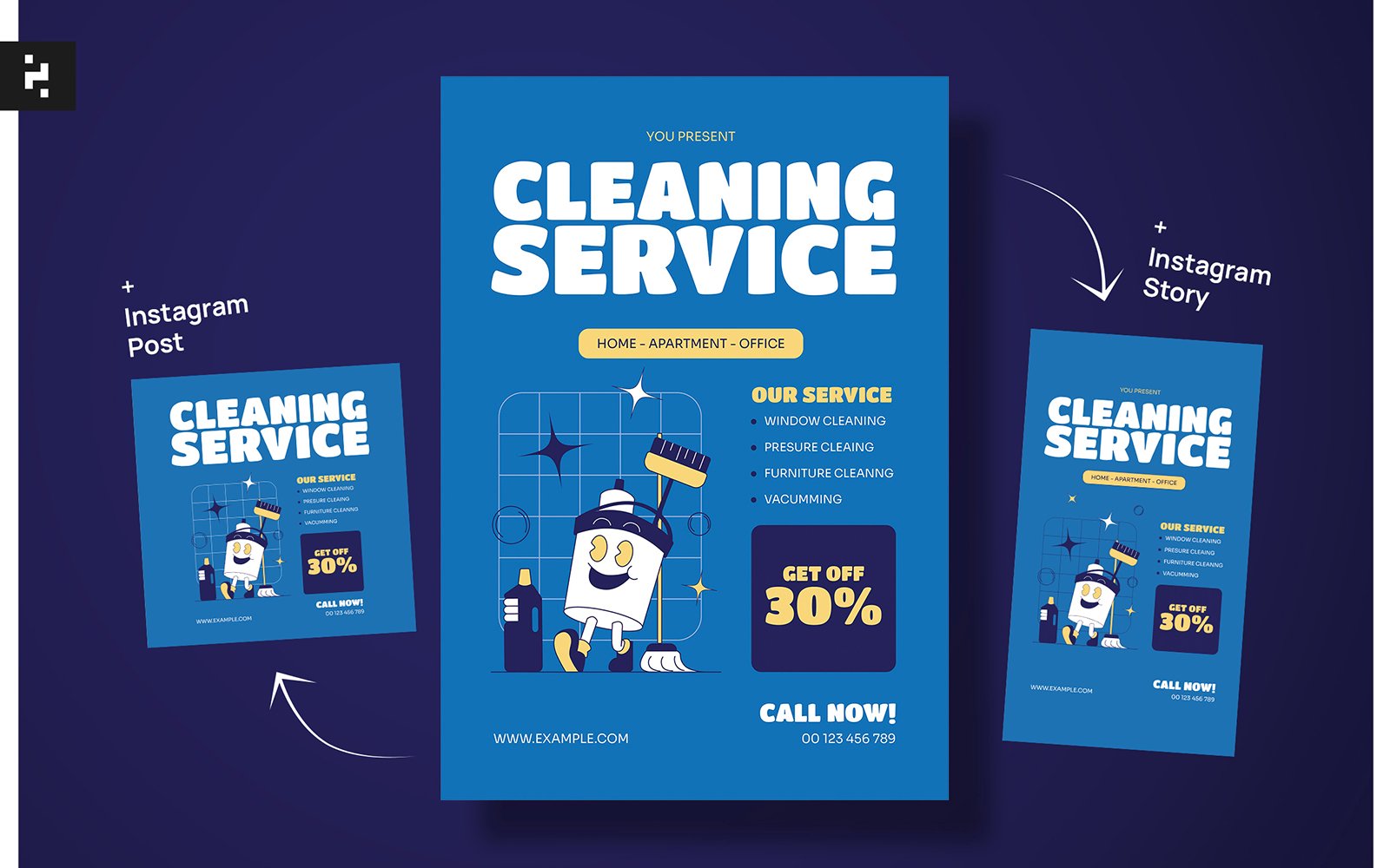 Template #405811 Cleaner Cleaning Webdesign Template - Logo template Preview