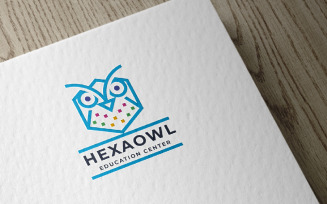 Hexa Owl Logo Pro Template