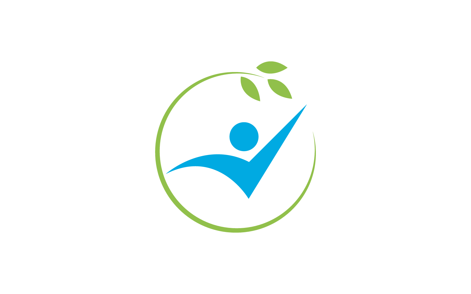 Illustrazione del design del logo delle persone di vita sana