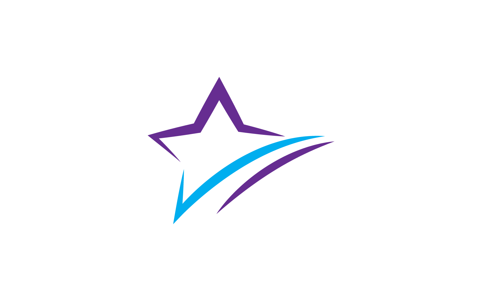 Illustrazione dell&amp;#39;icona vettoriale del disegno del logo Star