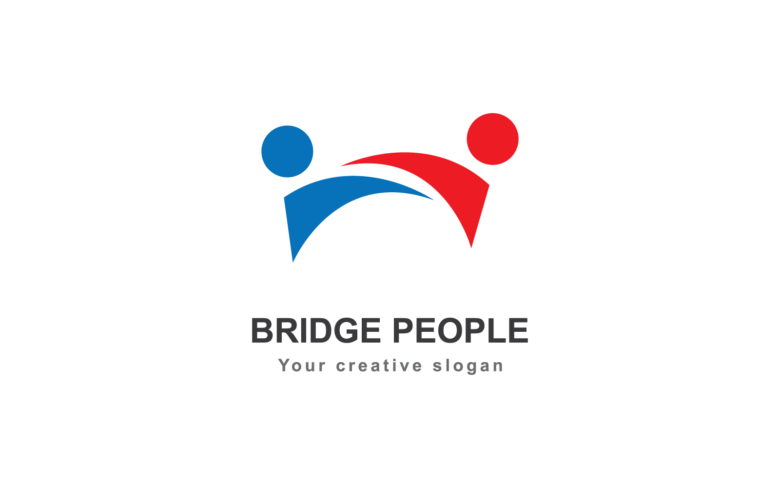 Ilustración del logotipo de comunidad, red y vector social
