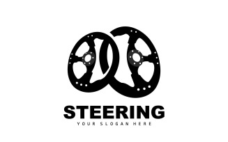 Steering Logo Simple Vehicle Steering BusinessV15