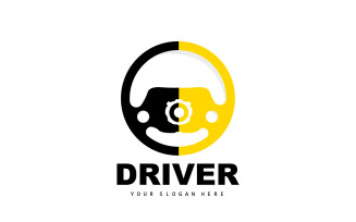 Steering Logo Simple Vehicle Steering BusinessV6