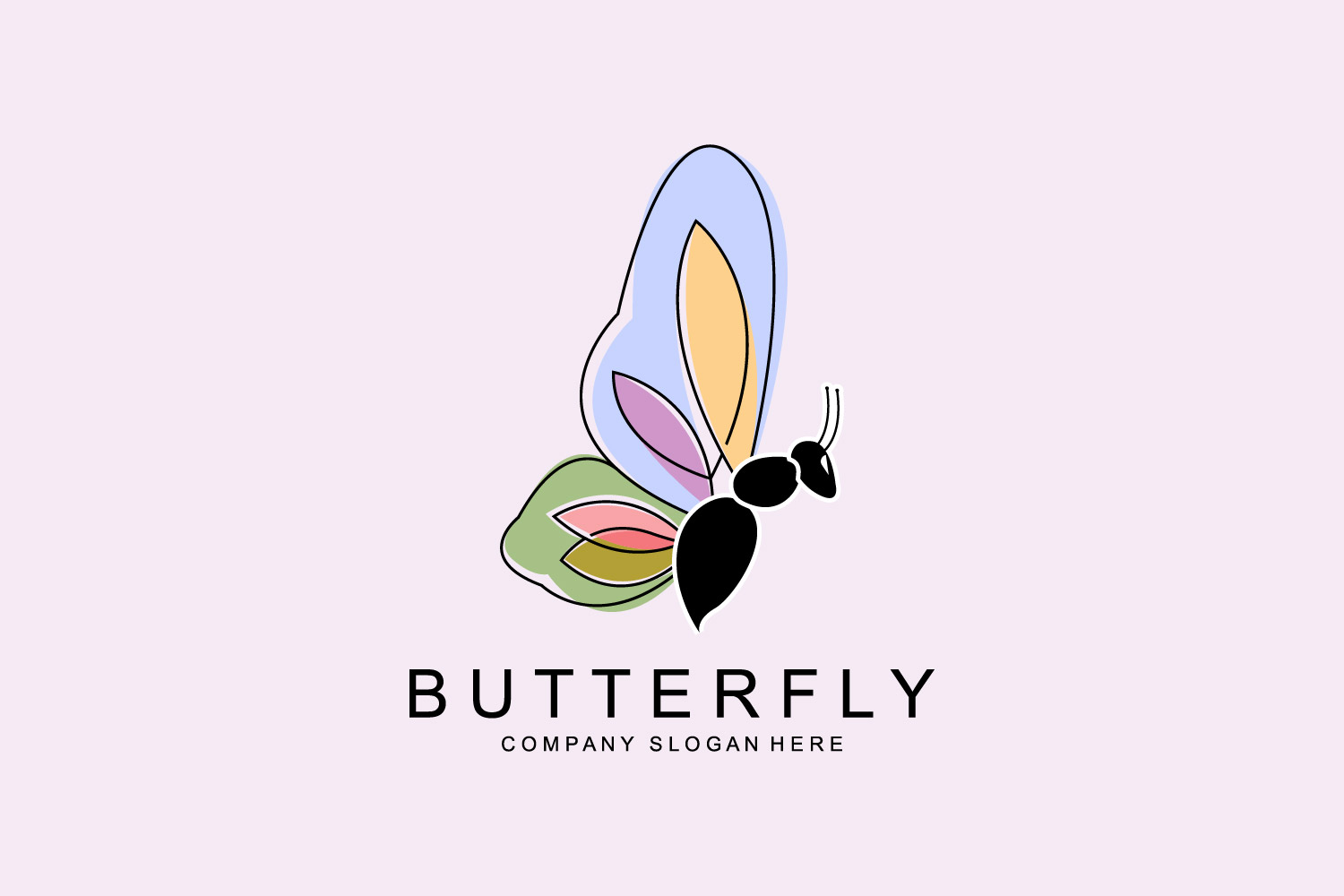 Template #405915 Butterfly Insect Webdesign Template - Logo template Preview