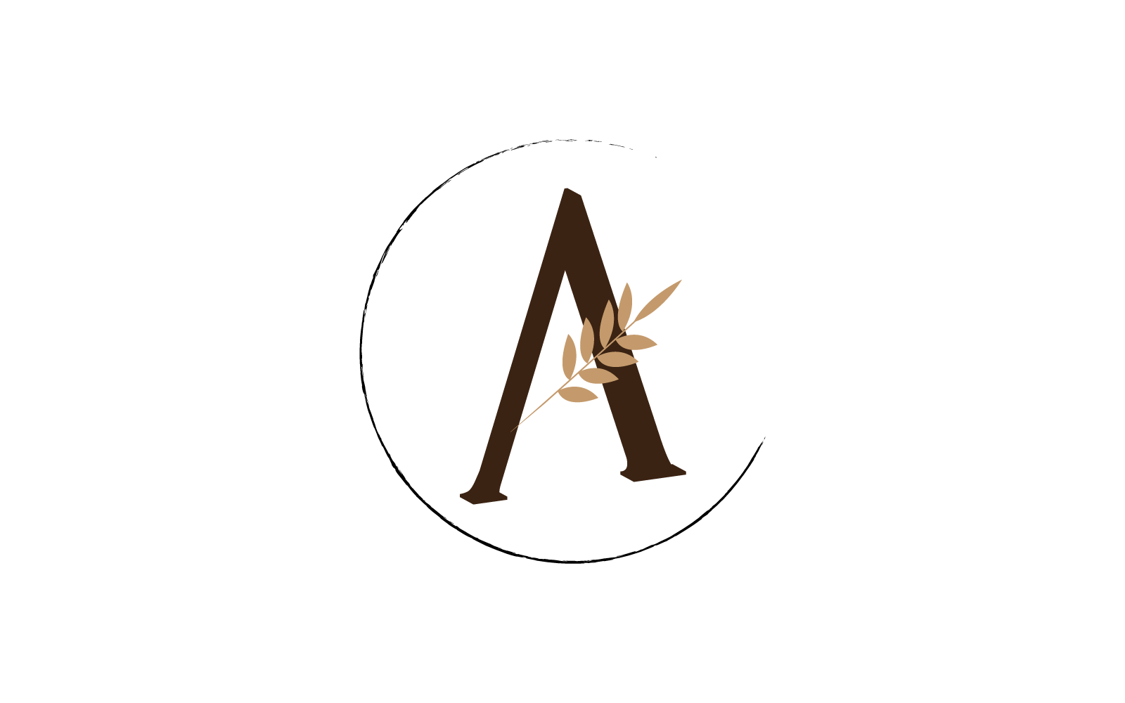 A illustration initial letter logo template
