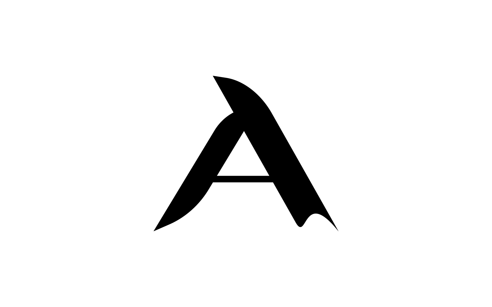 İlk harf logo illüstrasyon şablonu