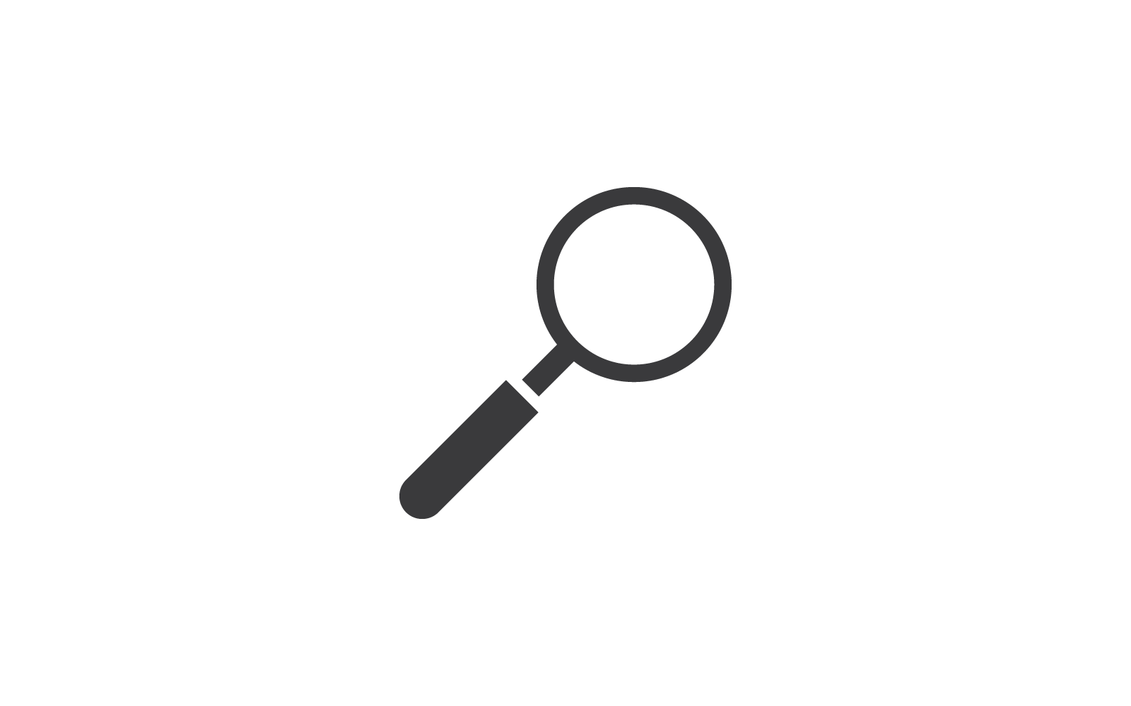Loep illustratie pictogram vector platte ontwerpsjabloon