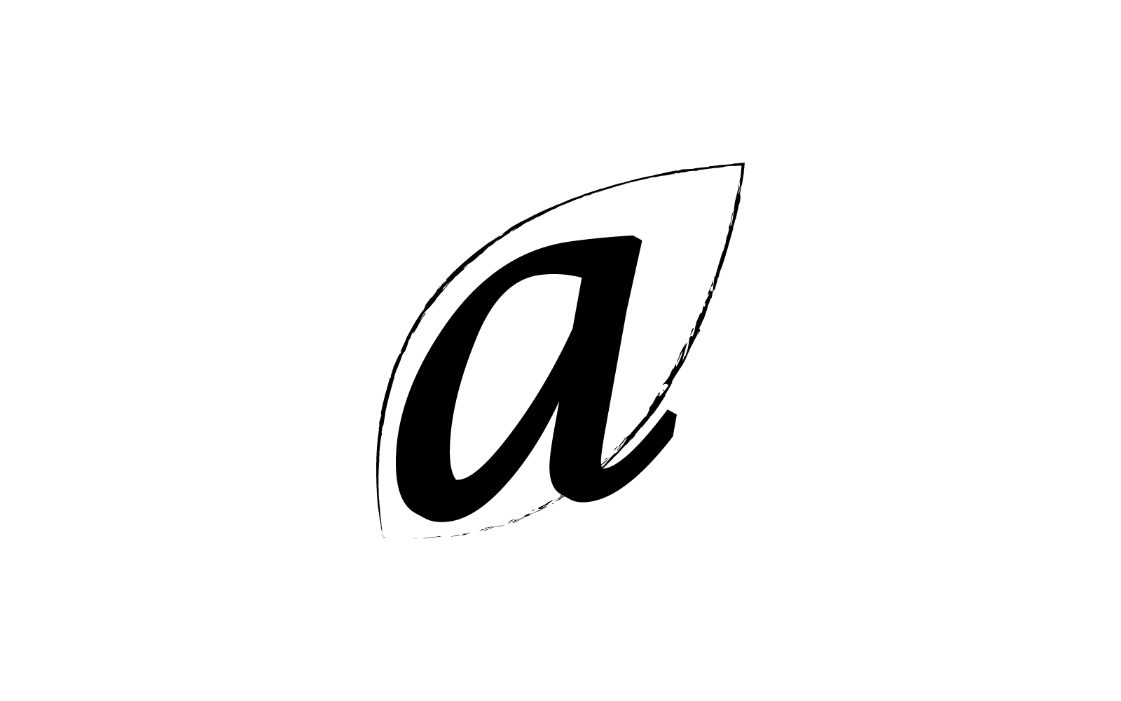 Początkowy szablon logo wektora projektu listu