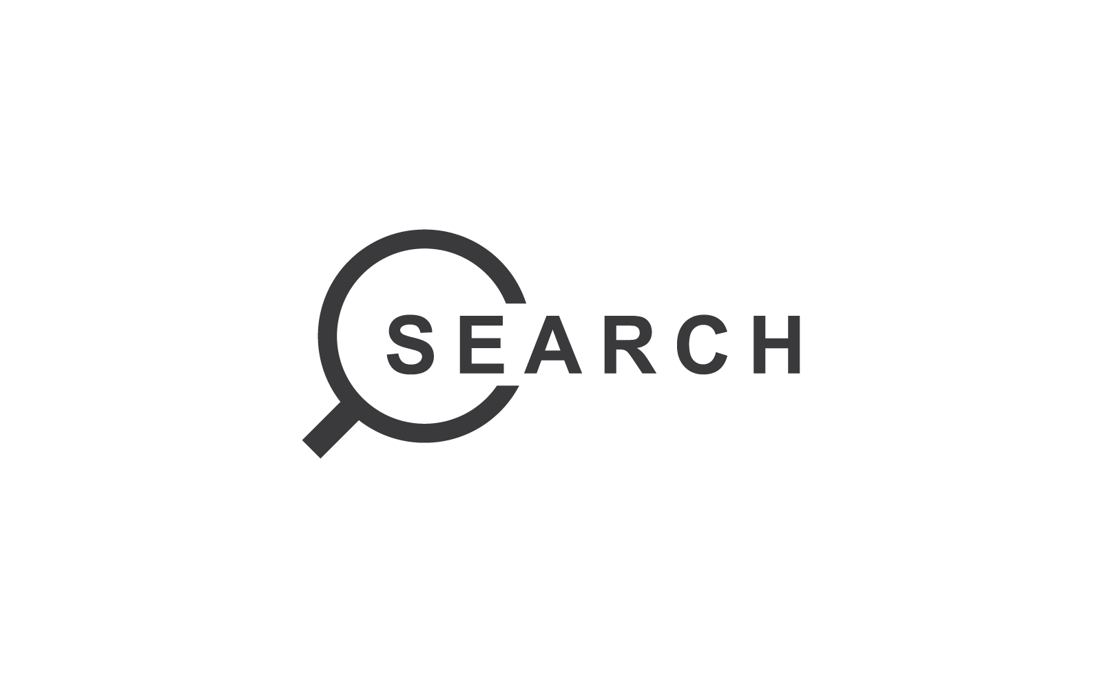 Search engine illustration logo vector flat design template