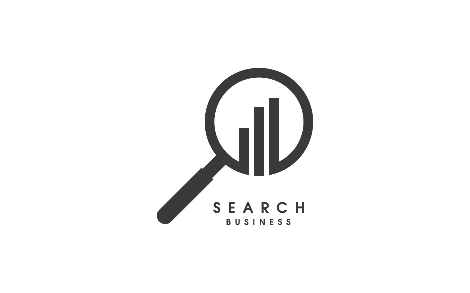 Search engine logo icon vector flat design