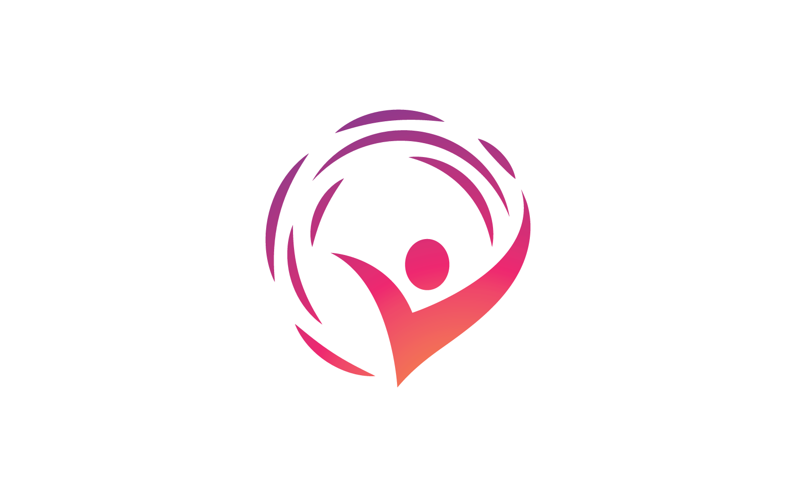 Succes mensen illustratie vector logo sjabloon