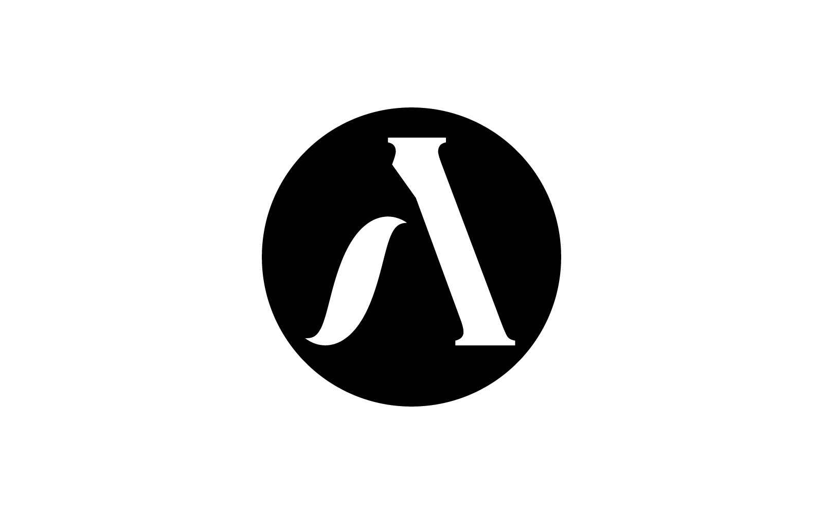 Um modelo de logotipo de ilustração de letra inicial