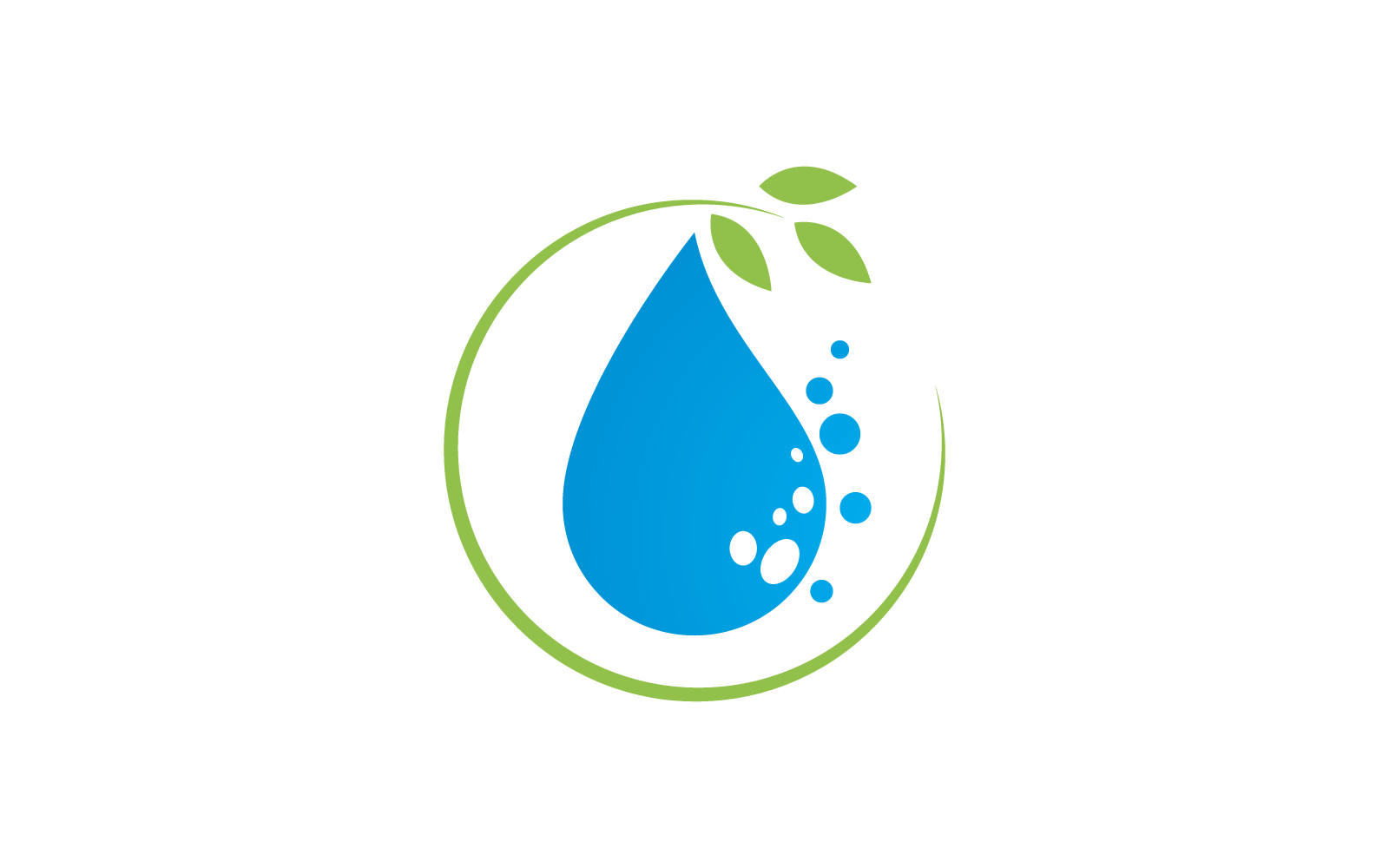 Wassertropfen-Symbol-Illustration, Logo-Vektor-Design