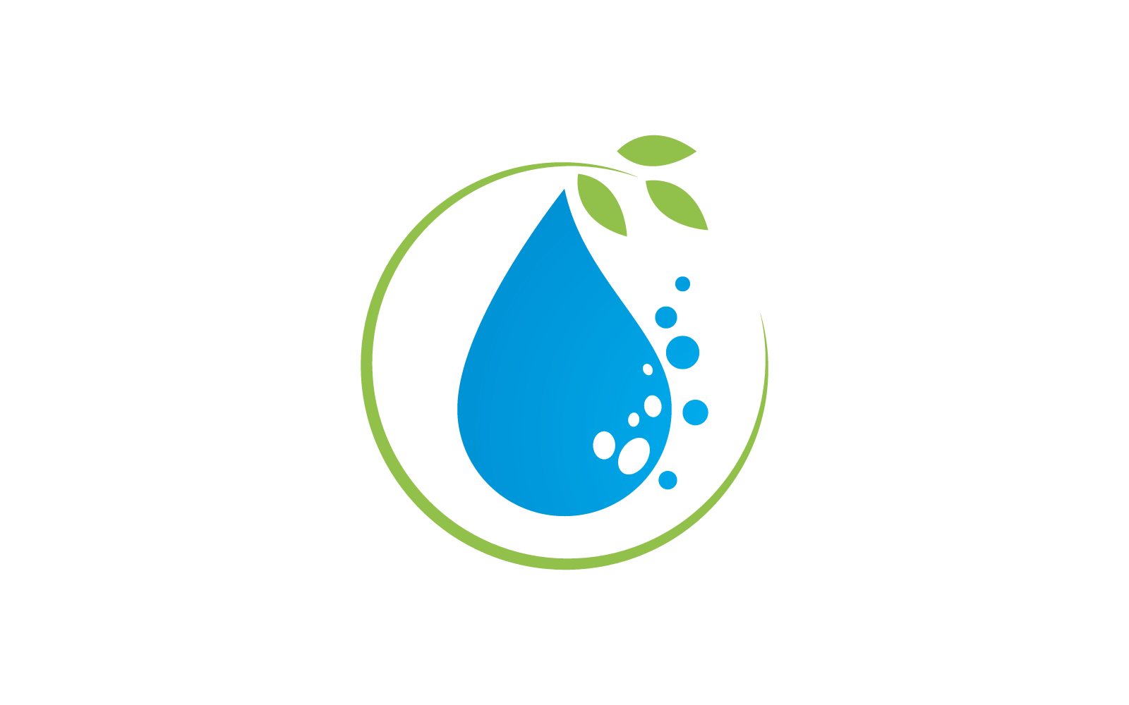 Water drop icon illustration Logo vector design