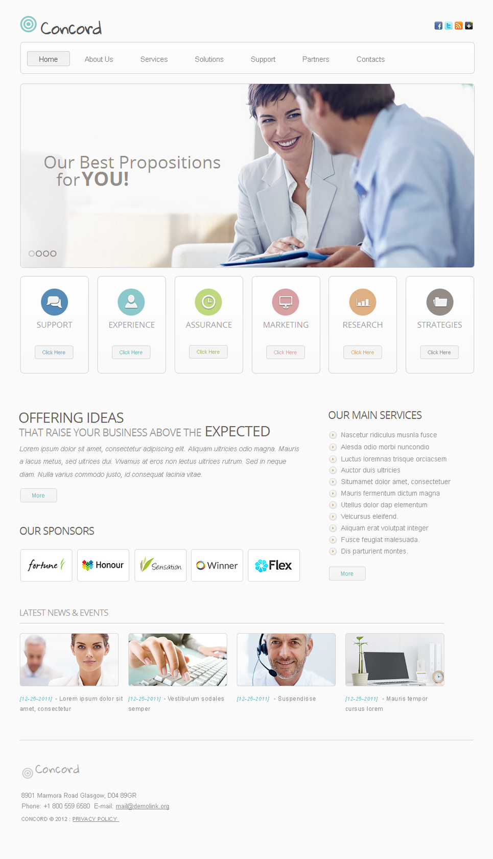 Business Moto CMS HTML Template #40688