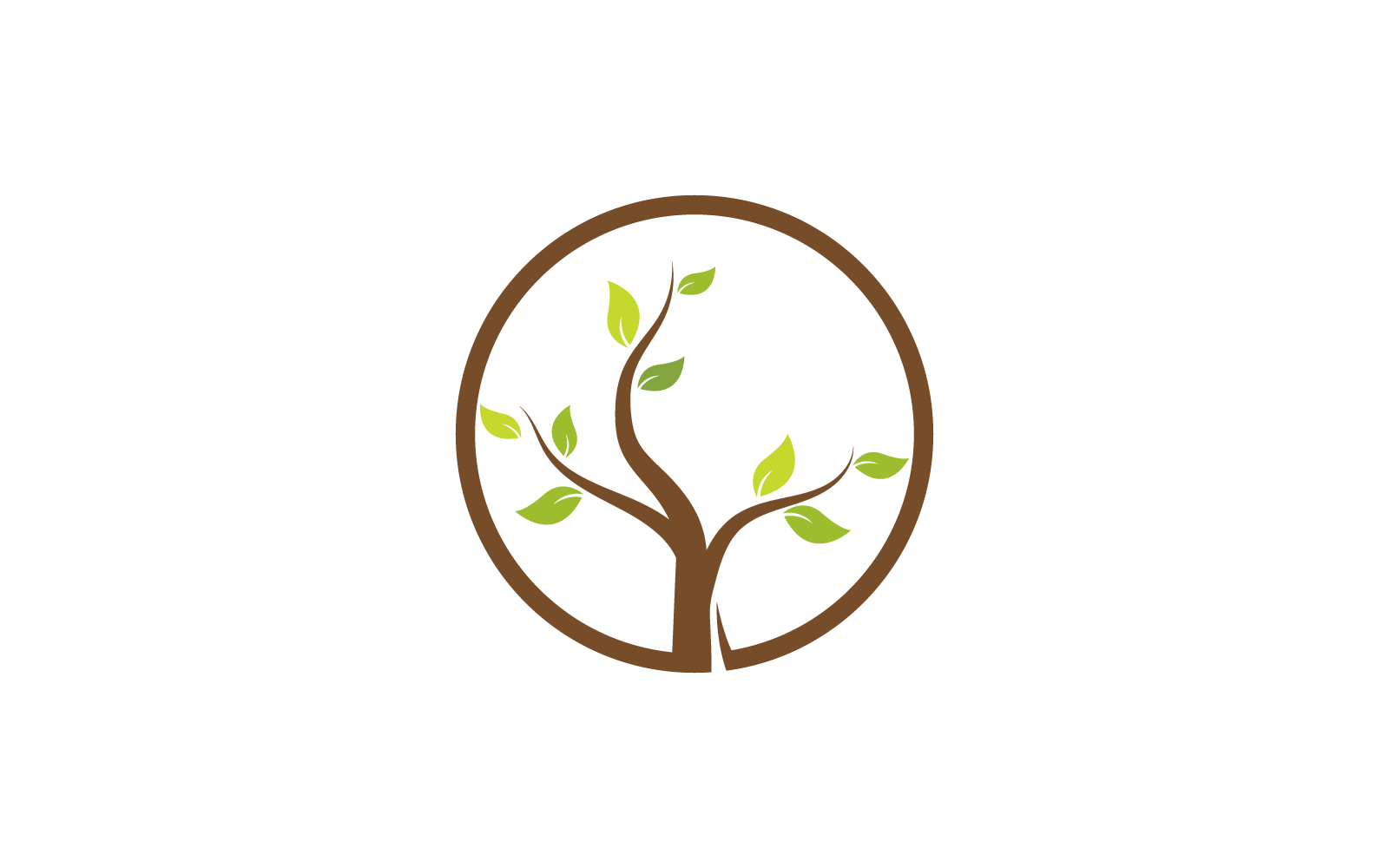 Ağaç doğa tasarım illüstrasyon logo şablonu vektör