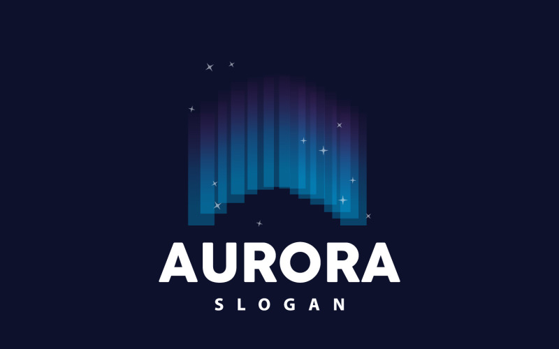 Aurora Light Wave Sky View LogoV10 Logo Template