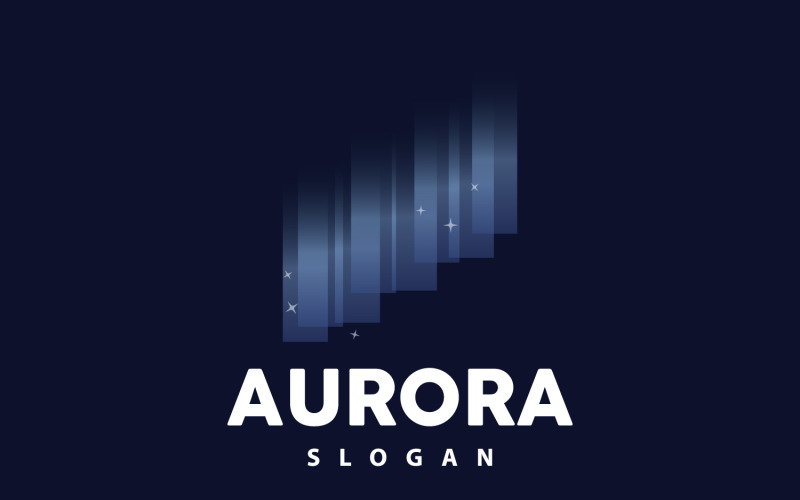 Aurora Light Wave Sky View LogoV11 Logo Template