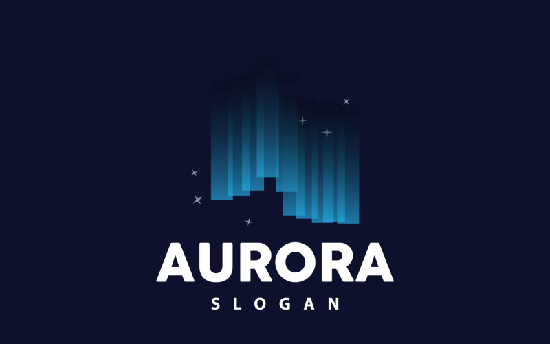 Aurora Light Wave Sky View LogoV13 Logo Template