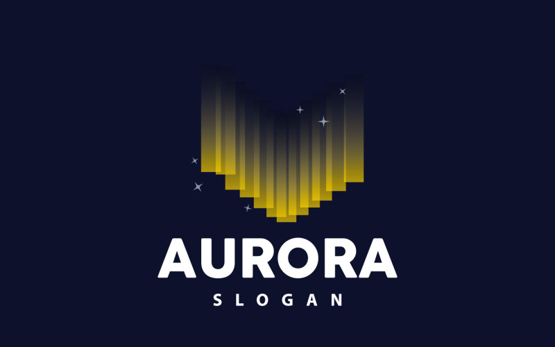 Aurora Light Wave Sky View LogoV14 Logo Template